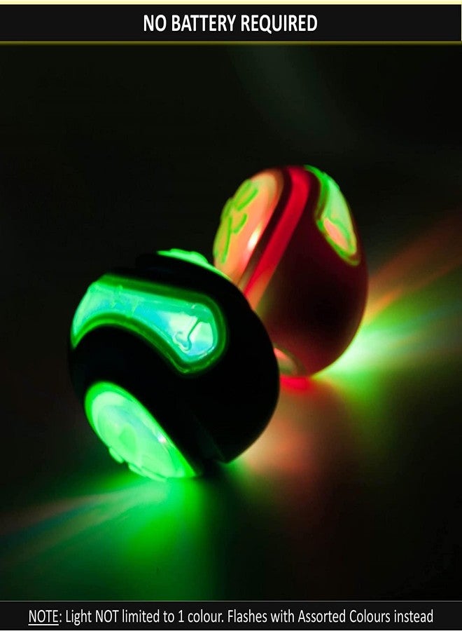 Pups&Pets ألعاب مضغ تفاعلية مضيئة للكلاب من Pups&Pets، كرات دمبل مضيئة، ألعاب تسنين، ألعاب تفاعلية داخلية للكلاب للتخلص من الملل | كرات رغبي متنوعة (عبوة من قطعة واحدة) - Image 5